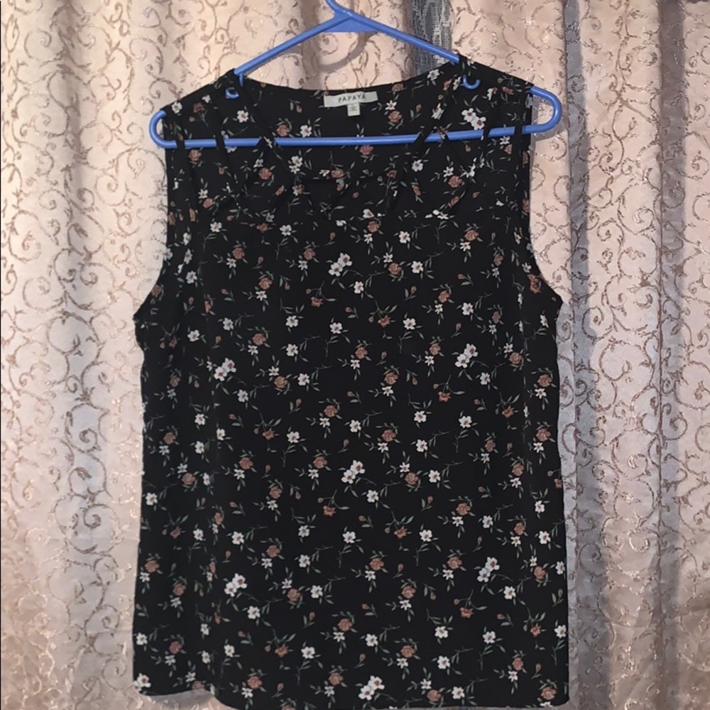 Floral tank top